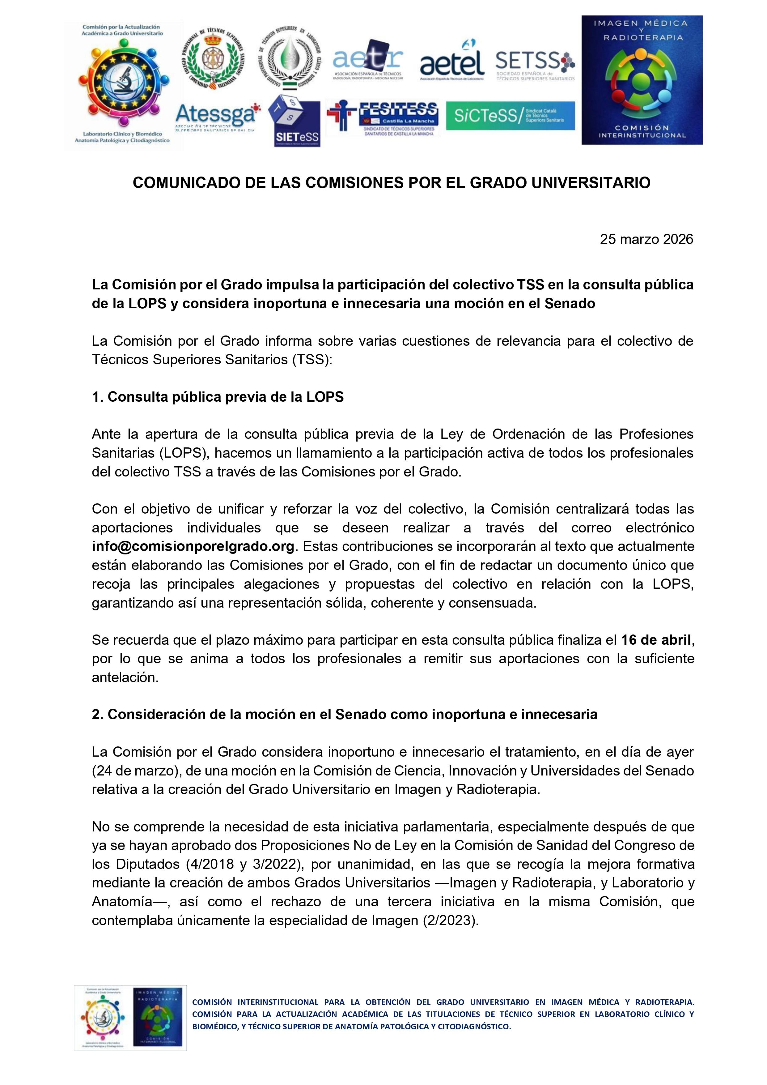 Comunicado250326 Comunicado280126