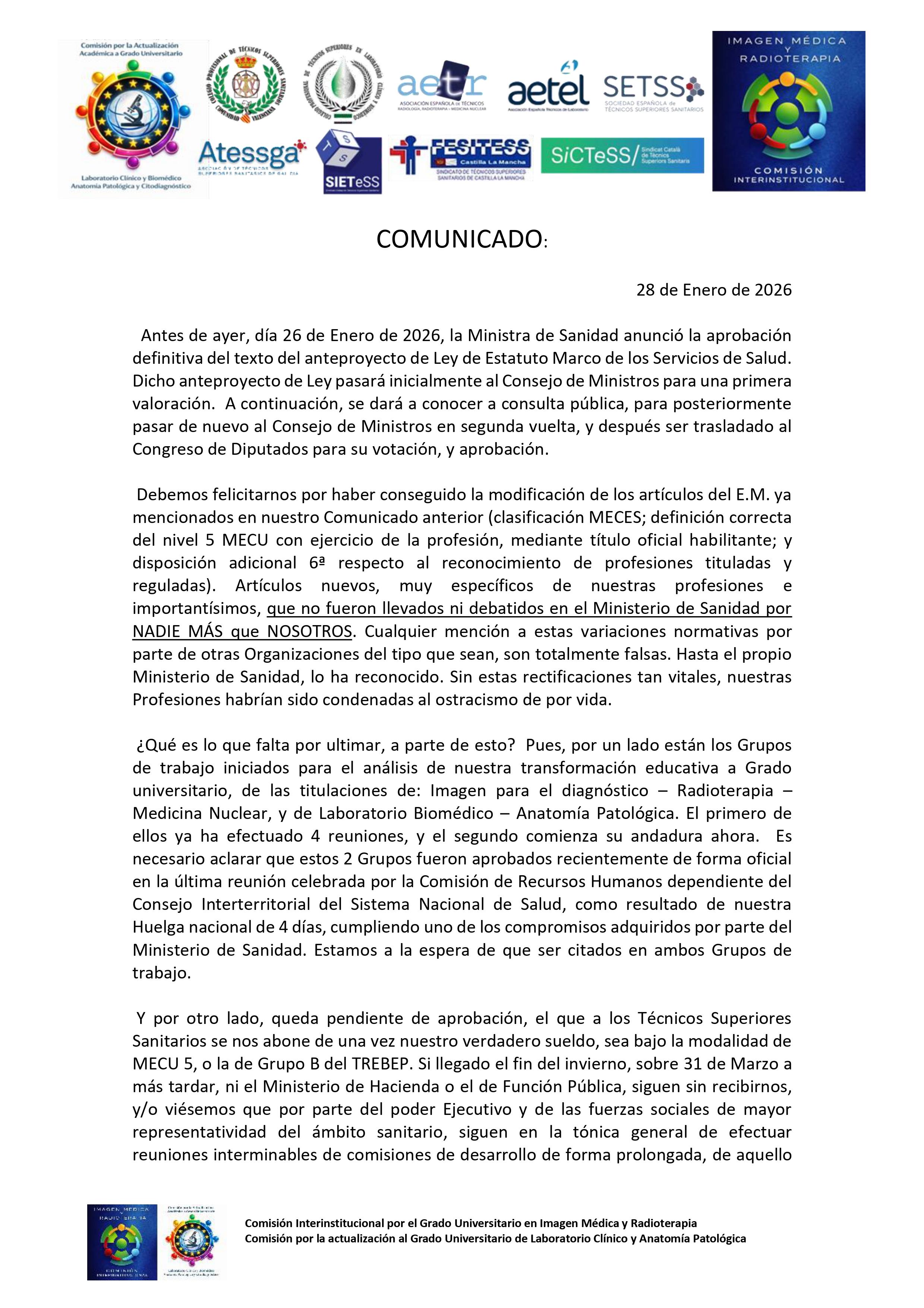 Comunicado280126